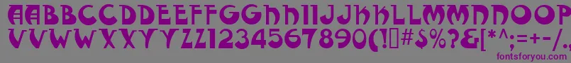 Fantasticmf Modern Font – Purple Fonts on Gray Background