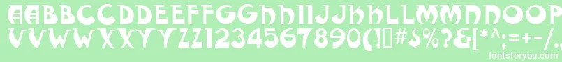 Fantasticmf Modern Font – White Fonts on Green Background