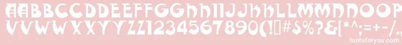 Fantasticmf Modern Font – White Fonts on Pink Background