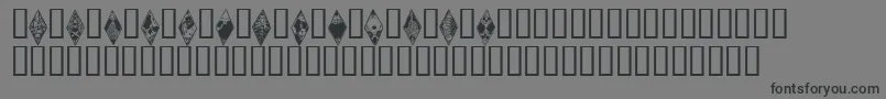 フォントWraithbats – 黒い文字の灰色の背景