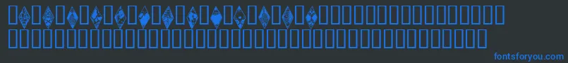 Wraithbats Font – Blue Fonts on Black Background