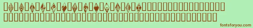 Wraithbats Font – Brown Fonts on Green Background