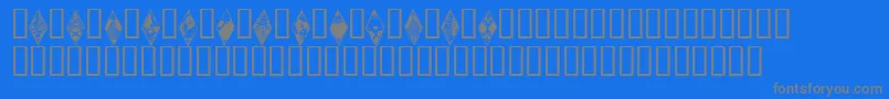 Wraithbats Font – Gray Fonts on Blue Background