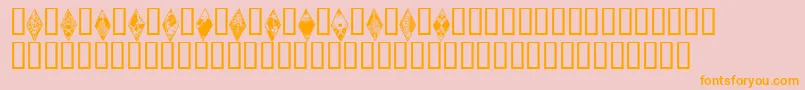 Wraithbats Font – Orange Fonts on Pink Background