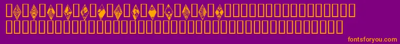 Wraithbats Font – Orange Fonts on Purple Background
