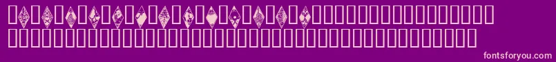 Wraithbats Font – Pink Fonts on Purple Background
