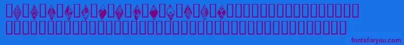 Wraithbats Font – Purple Fonts on Blue Background