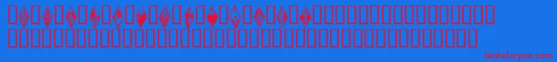 Wraithbats Font – Red Fonts on Blue Background