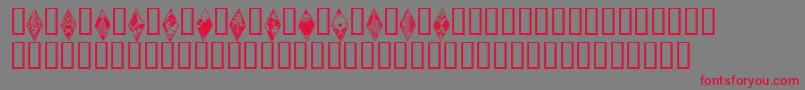 Wraithbats Font – Red Fonts on Gray Background