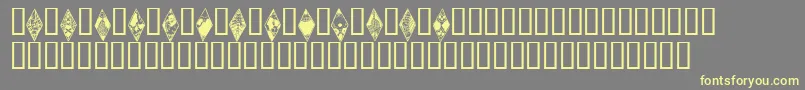 Wraithbats-fontti – keltaiset fontit harmaalla taustalla