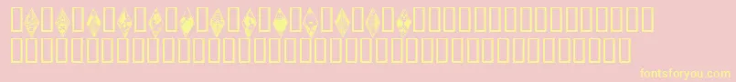 Wraithbats Font – Yellow Fonts on Pink Background