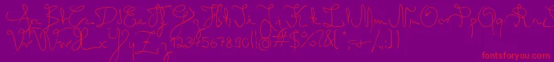 Lisätietoja AngelLight-fontista AngelLight-fontti – punaiset fontit violetilla taustalla