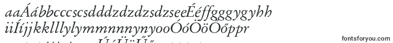 Шрифт GarfeldOriginalItalic – венгерские шрифты