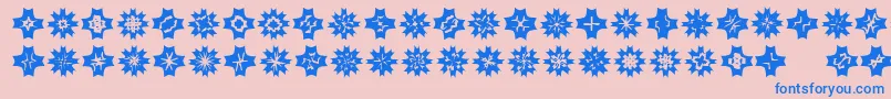 Zone23Foopy9 Font – Blue Fonts on Pink Background