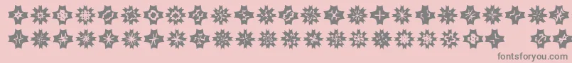 Zone23Foopy9 Font – Gray Fonts on Pink Background