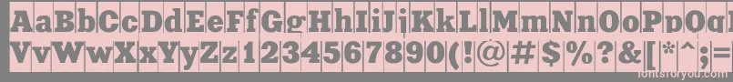 Xeniacameoc Font – Pink Fonts on Gray Background
