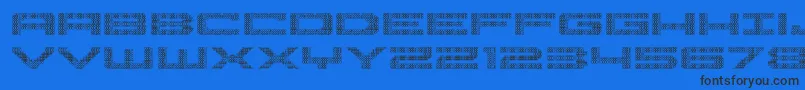 Pocketball3D Font – Black Fonts on Blue Background