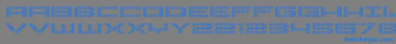 Pocketball3D Font – Blue Fonts on Gray Background