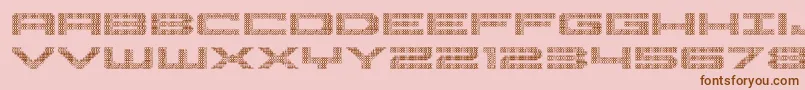 Pocketball3D Font – Brown Fonts on Pink Background