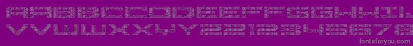Pocketball3D Font – Gray Fonts on Purple Background