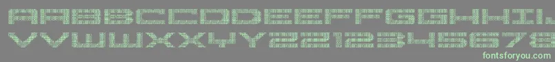 Pocketball3D Font – Green Fonts on Gray Background