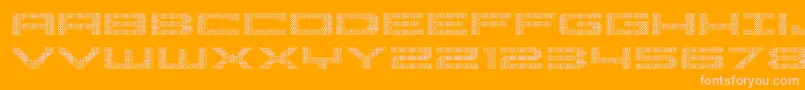 Pocketball3D Font – Pink Fonts on Orange Background