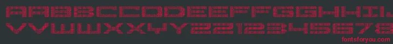 Pocketball3D Font – Red Fonts on Black Background