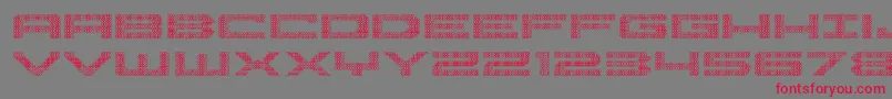 Pocketball3D Font – Red Fonts on Gray Background