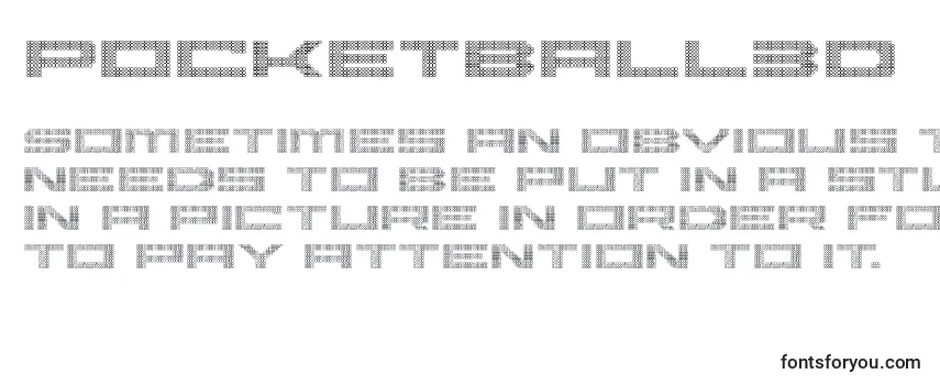 Pocketball3D Font