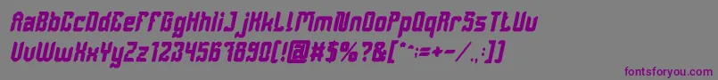 En savoir plus sur la police DayakShieldBoldItalic Police DayakShieldBoldItalic – polices violettes sur fond gris