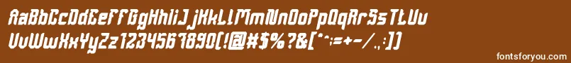 More about DayakShieldBoldItalic Font DayakShieldBoldItalic Font – White Fonts on Brown Background