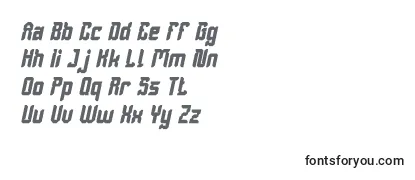 Обзор шрифта DayakShieldBoldItalic