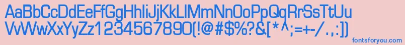 EurasiaBold Font – Blue Fonts on Pink Background