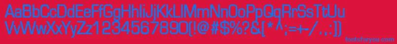 EurasiaBold Font – Blue Fonts on Red Background