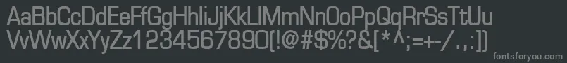 EurasiaBold Font – Gray Fonts on Black Background