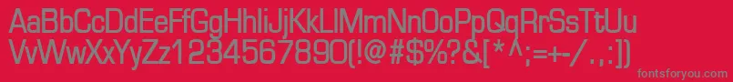 EurasiaBold Font – Gray Fonts on Red Background