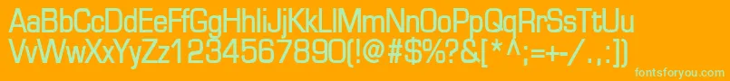 EurasiaBold Font – Green Fonts on Orange Background
