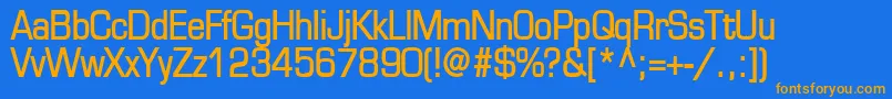 EurasiaBold Font – Orange Fonts on Blue Background
