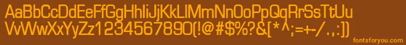 EurasiaBold Font – Orange Fonts on Brown Background