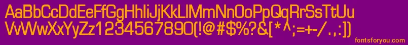 EurasiaBold Font – Orange Fonts on Purple Background
