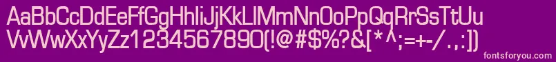 EurasiaBold Font – Pink Fonts on Purple Background