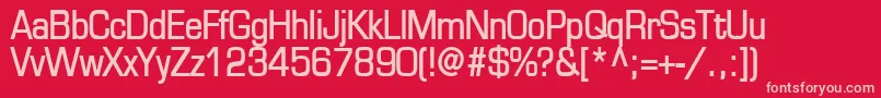 EurasiaBold Font – Pink Fonts on Red Background