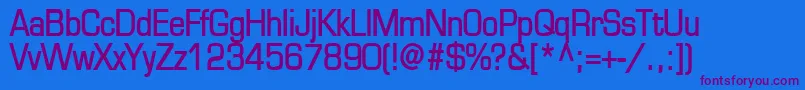 EurasiaBold Font – Purple Fonts on Blue Background