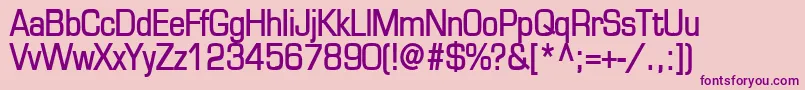 EurasiaBold Font – Purple Fonts on Pink Background