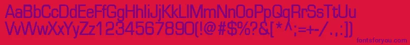 EurasiaBold Font – Purple Fonts on Red Background