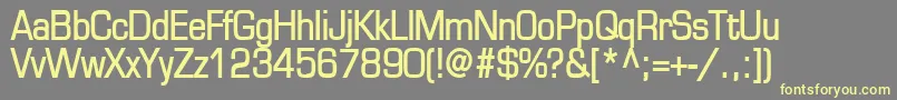 EurasiaBold Font – Yellow Fonts on Gray Background