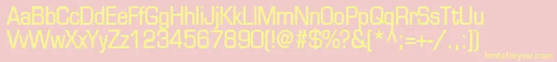 EurasiaBold Font – Yellow Fonts on Pink Background