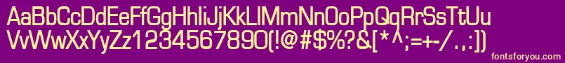 EurasiaBold Font – Yellow Fonts on Purple Background