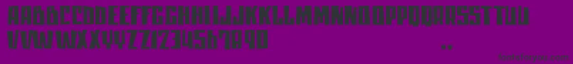 Mlisatrial Font – Black Fonts on Purple Background