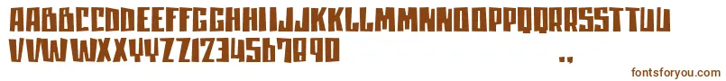 Шрифт Mlisatrial – коричневые шрифты на белом фоне